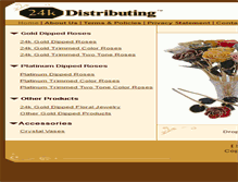 Tablet Screenshot of 24kdistributing.com
